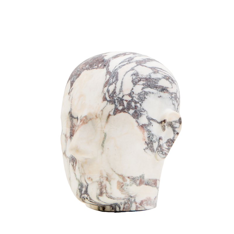 WHITE CARRARA MARBLE HEAD