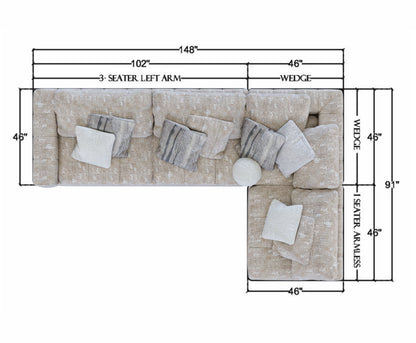 ANGEL SECTIONAL (THE 4 PIECES)